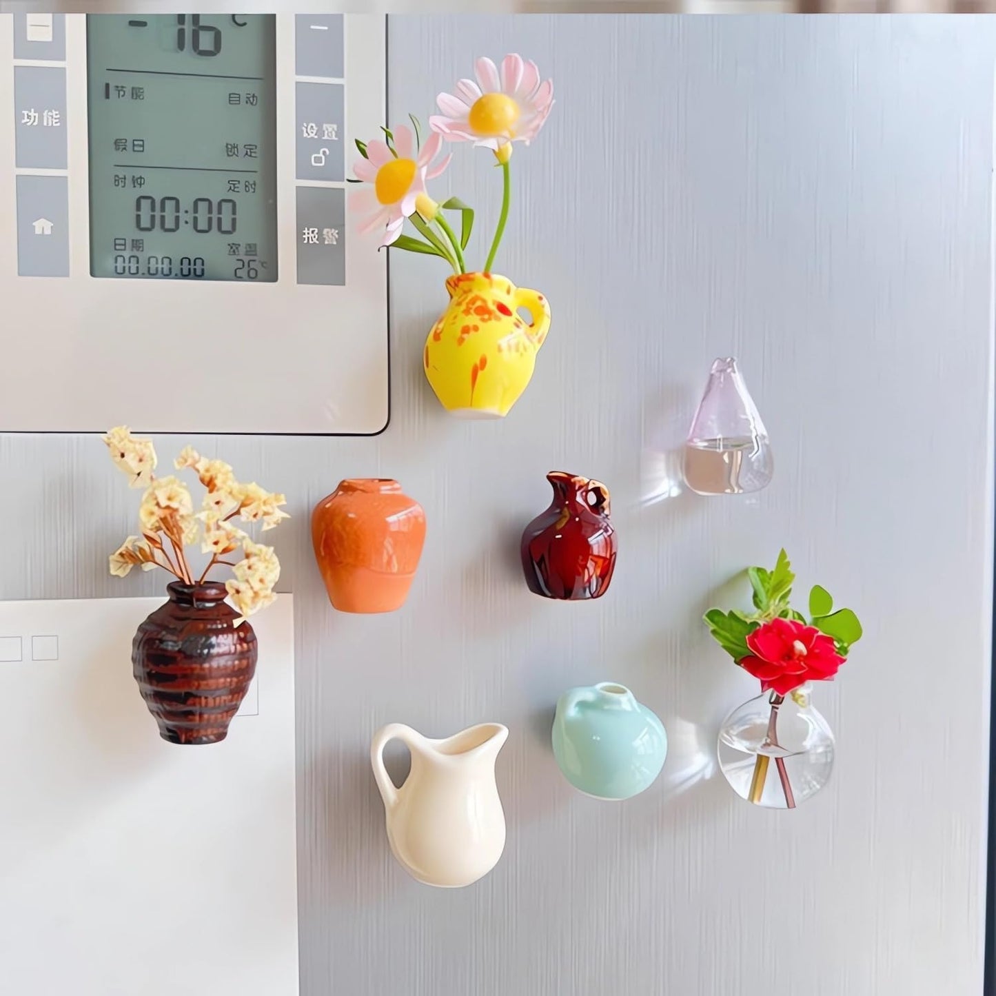 Mini Flower Vase Magnet