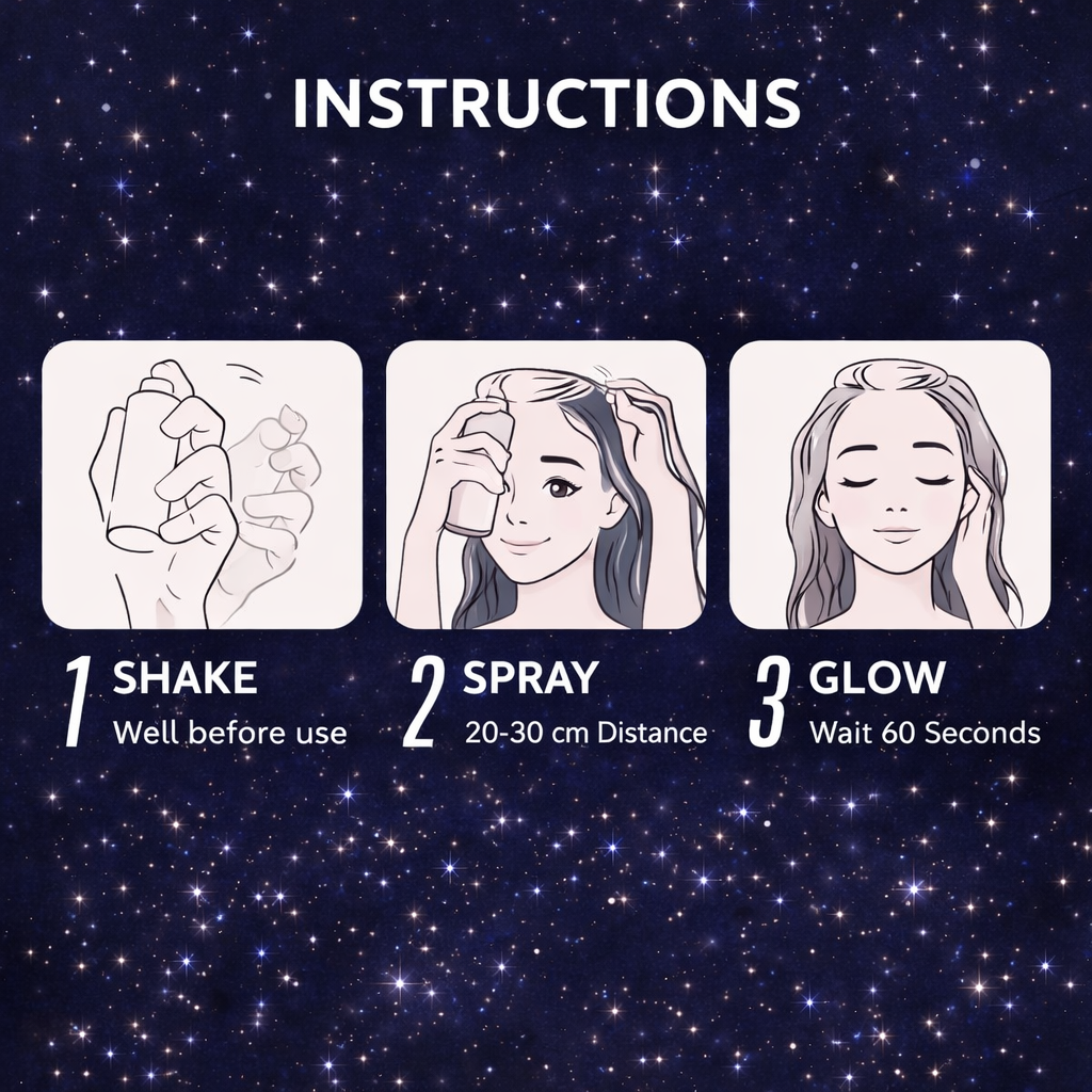 Long Lasting Glitter Hair Spray