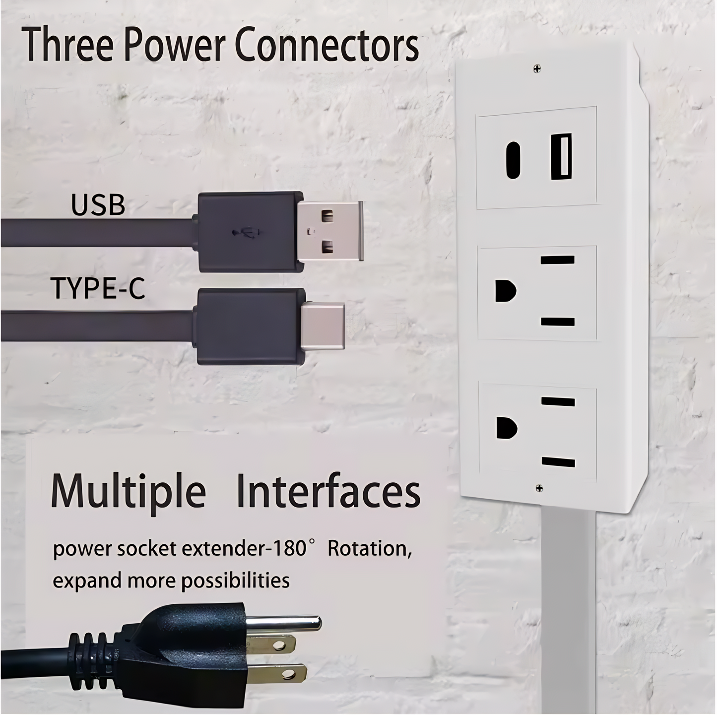 Sleek Socket Outlet & Cord Concealer Kit
