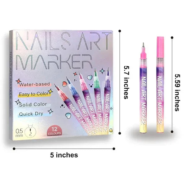 Precision Acrylic Nail Art Pen Set
