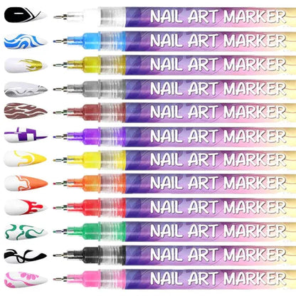 Precision Acrylic Nail Art Pen Set