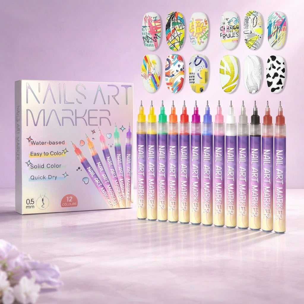 Precision Acrylic Nail Art Pen Set