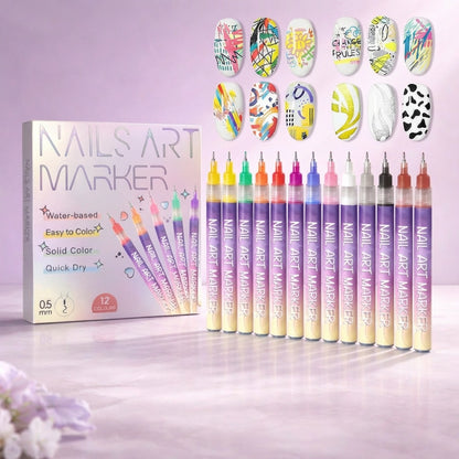 Precision Acrylic Nail Art Pen Set