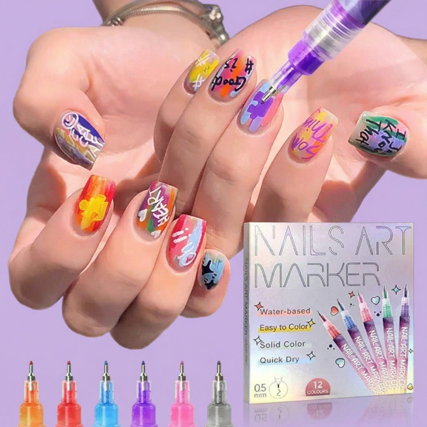 Precision Acrylic Nail Art Pen Set