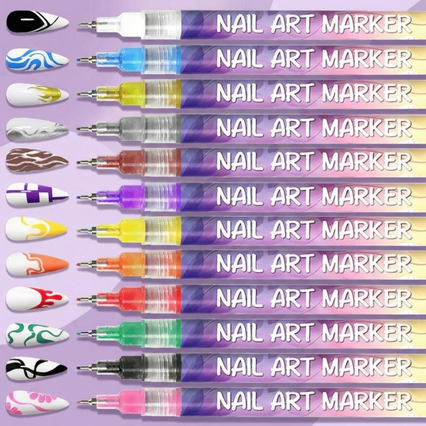 Precision Acrylic Nail Art Pen Set
